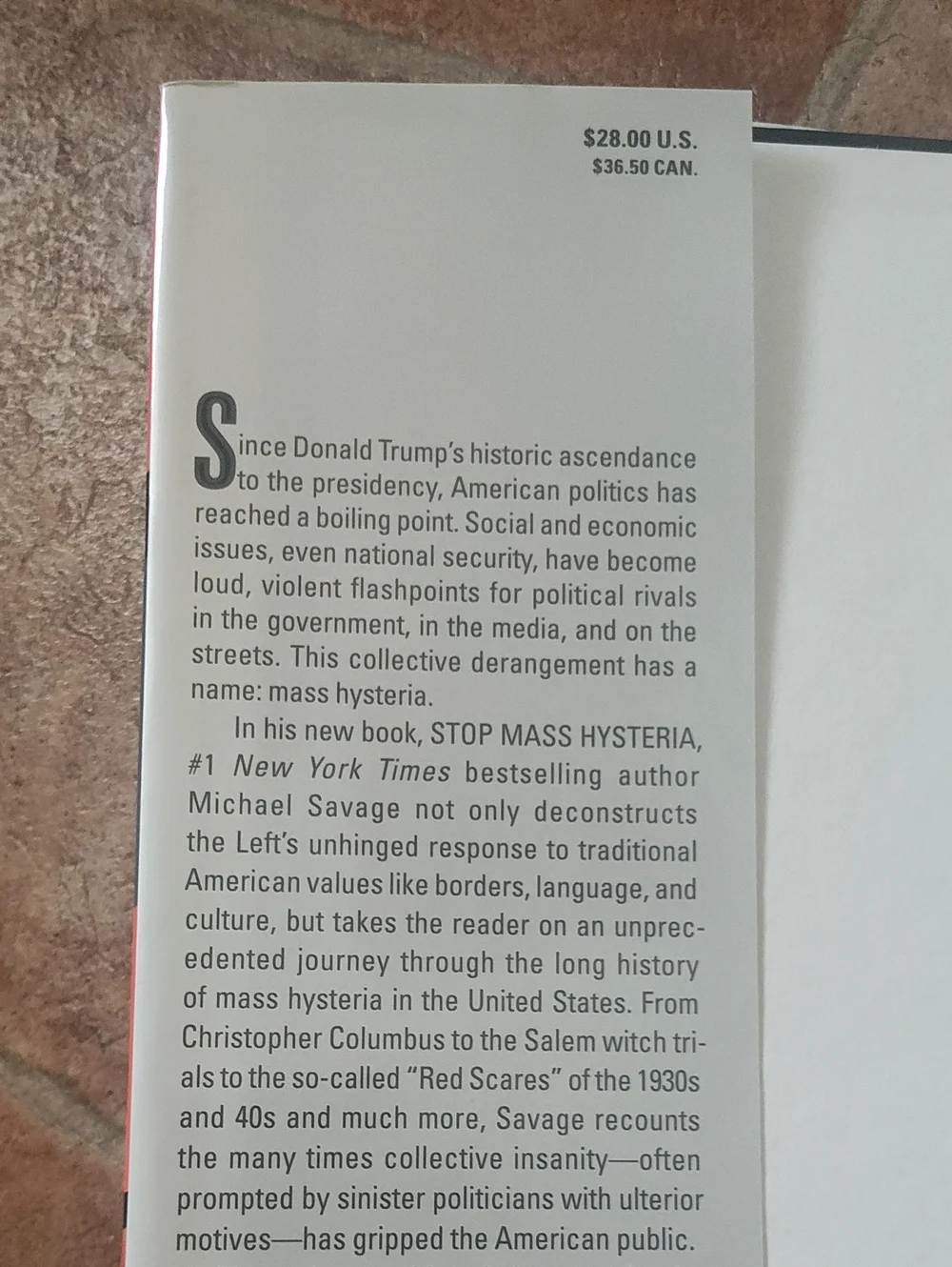 FALL READING: STOP MASS HYSTERIA